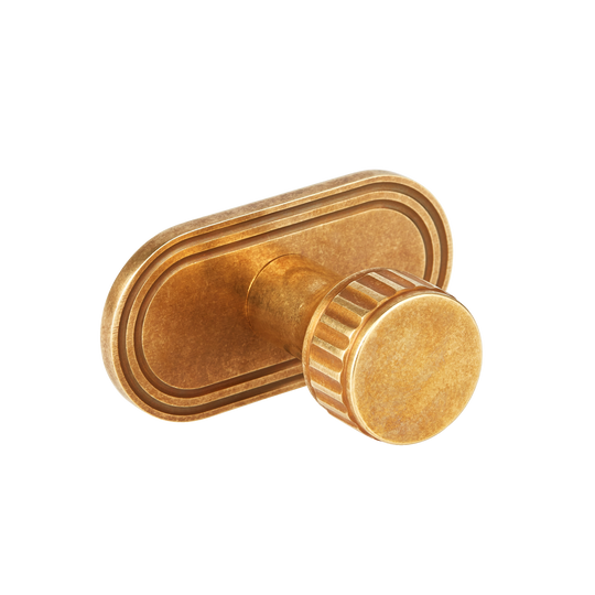 Barwick Ridged Robe Hook with Backplate