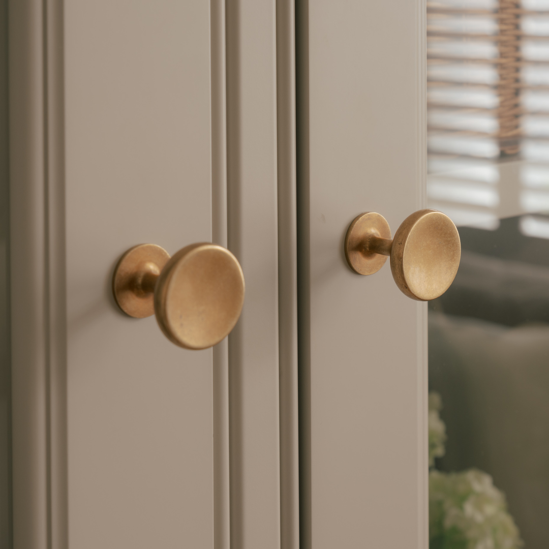 Design by Summer House Style. Product shown in our aged brass (BEL) finish.