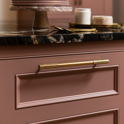 Design by Harvey Jones Kitchens. Photography by Laura Marin. Product shown in our aged brass (BEL).