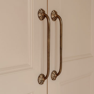 Project by Jessica Simone Designs | Carpentry by Ben Bailey | Whimsical Cabinet Handles shown in burnished bronze (BR).