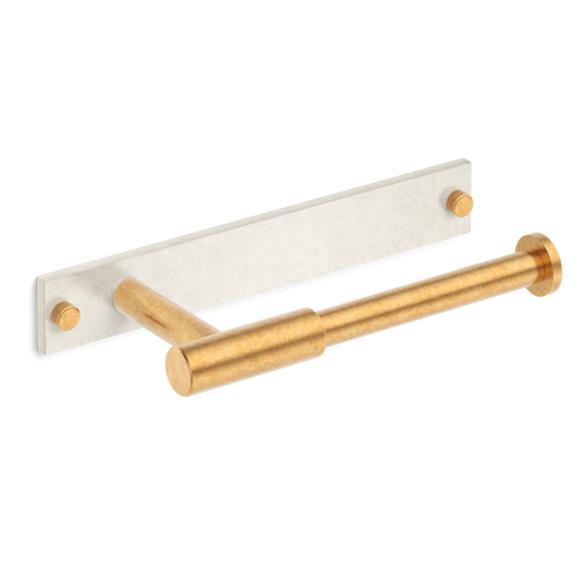 MIX Plain Toilet Roll Holder & Backplate - Mixed Finish
