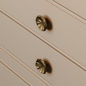 Design by St Giles Furniture | Photography by Joey Kendal Brown | Whimsical Tutu Cabinet Knob shown in silicon bronze.