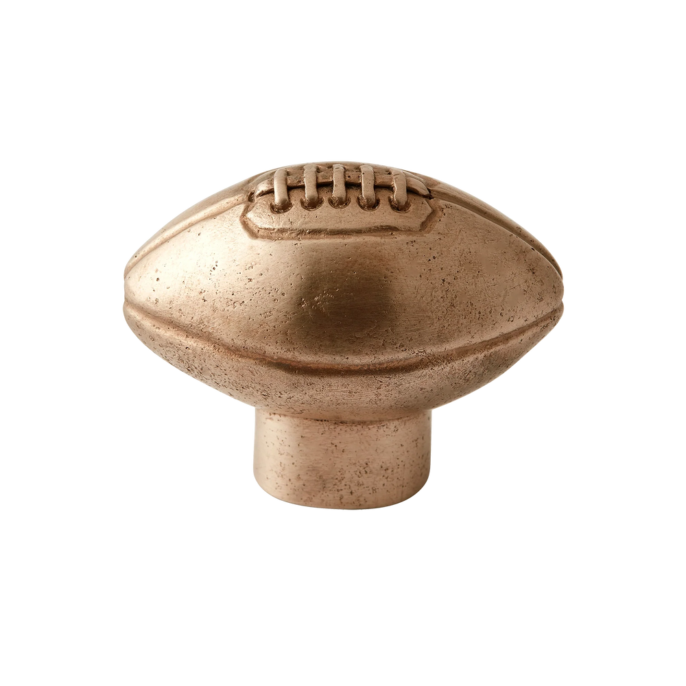 Whimsical American Football Silicon Bronze Cabinet Knob