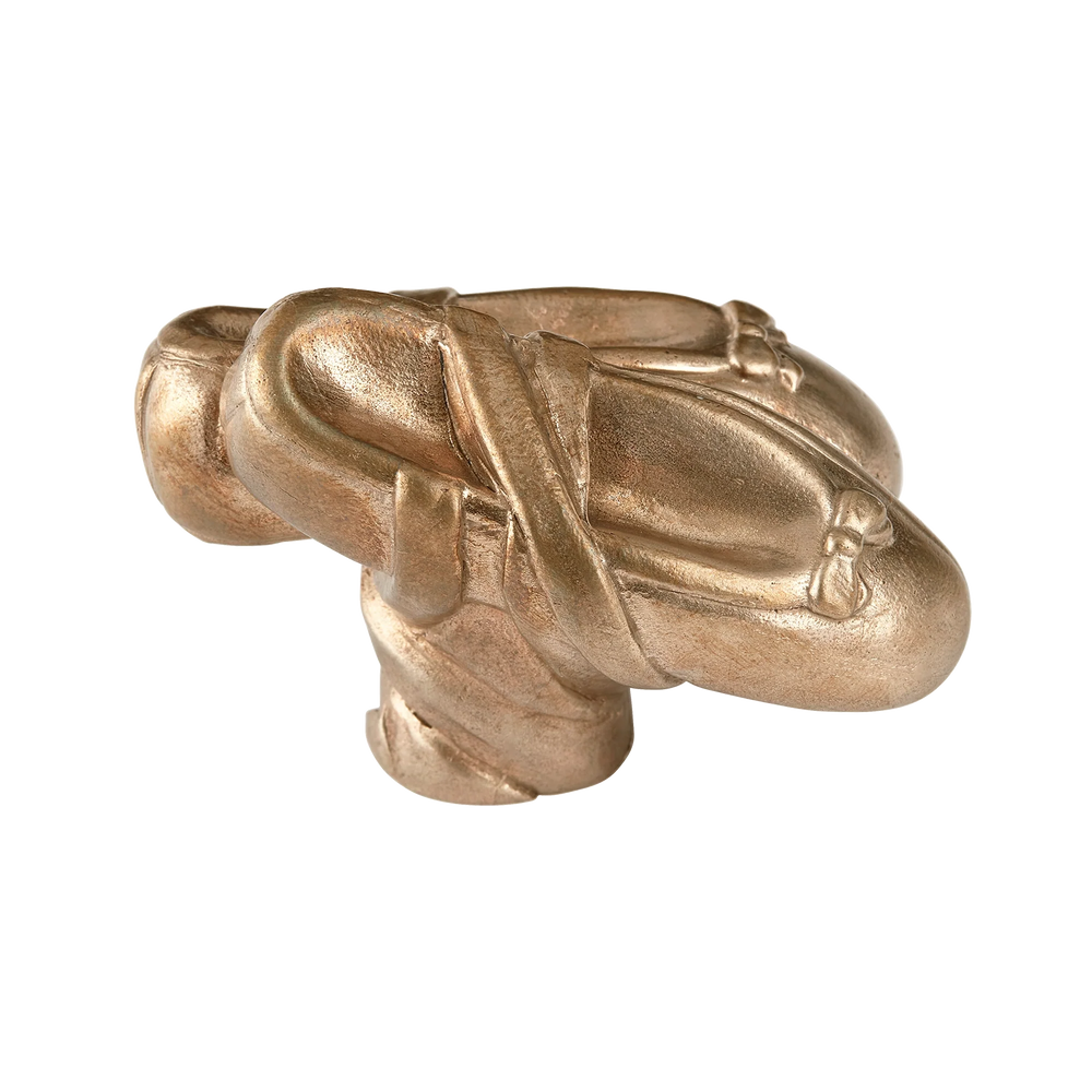Whimsical Ballet Shoes Silicon Bronze Cabinet Knob