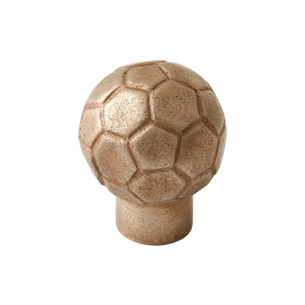 Whimsical Soccer Ball Silicon Bronze Cabinet Knob