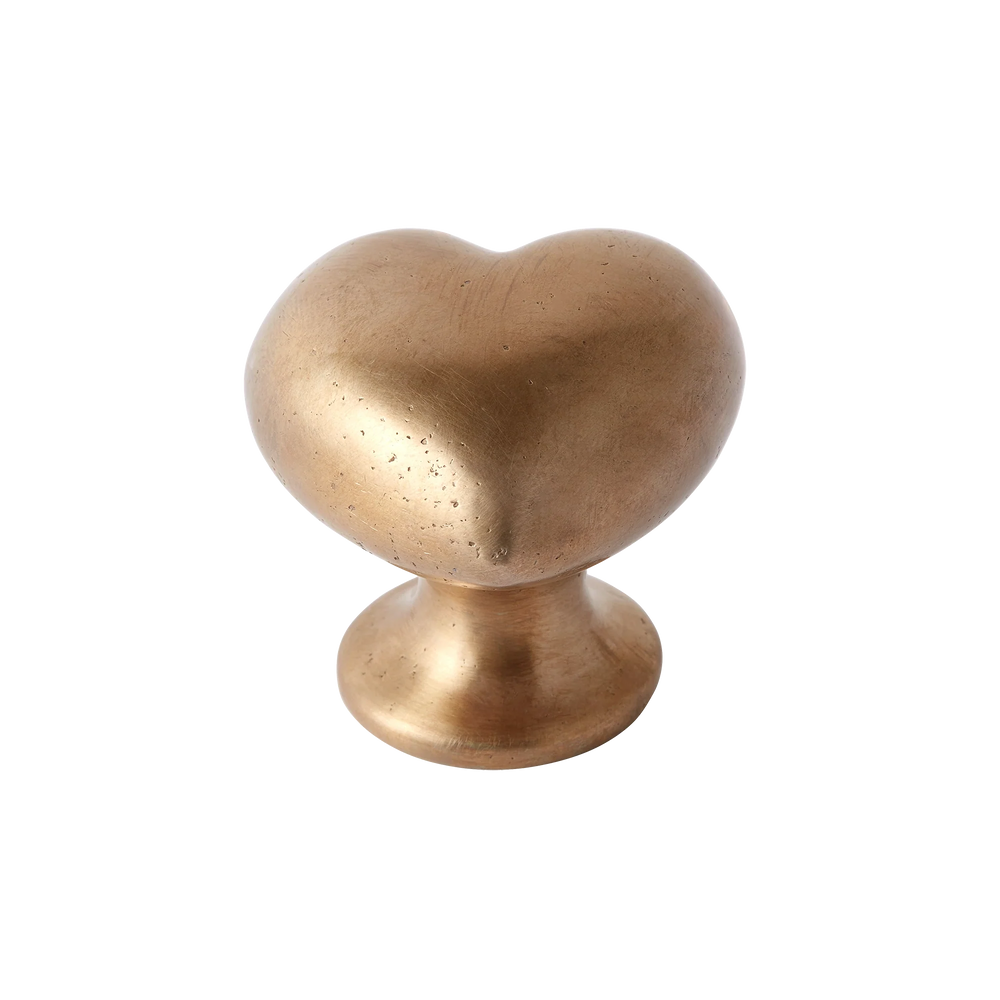 Whimsical Heart Silicon Bronze Cabinet Knob