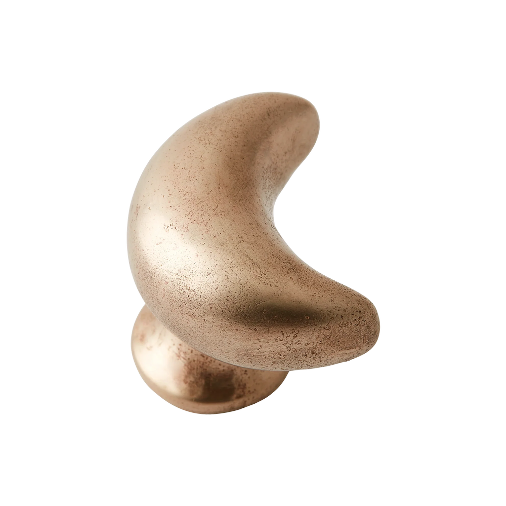 Whimsical Moon Silicon Bronze Cabinet Knob