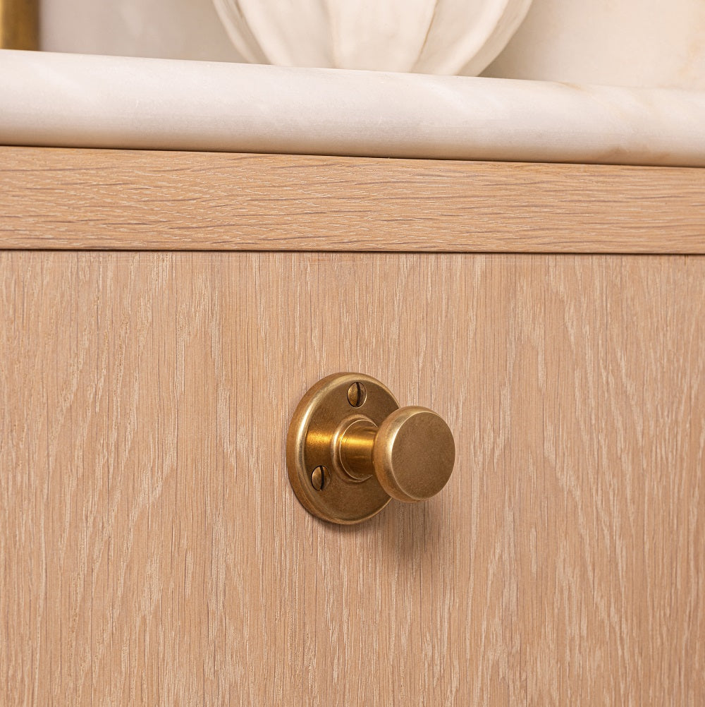 Photography by Handover Agency. Product shown in our aged brass (BEL) finish.