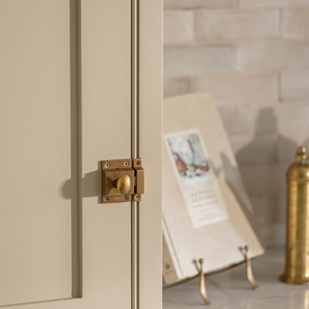 Design by Rachael Somerville Interiors. Photography by Handover Agency.  Product shown in our aged brass (BEL) finish.