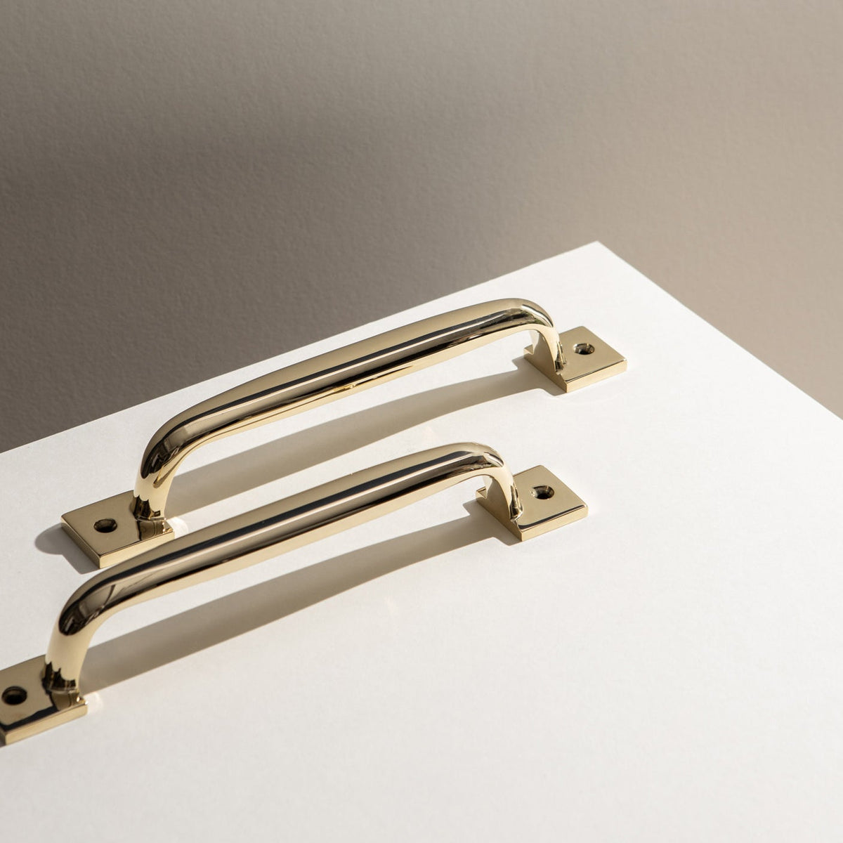 close up product photography polished brass hardware armac martin