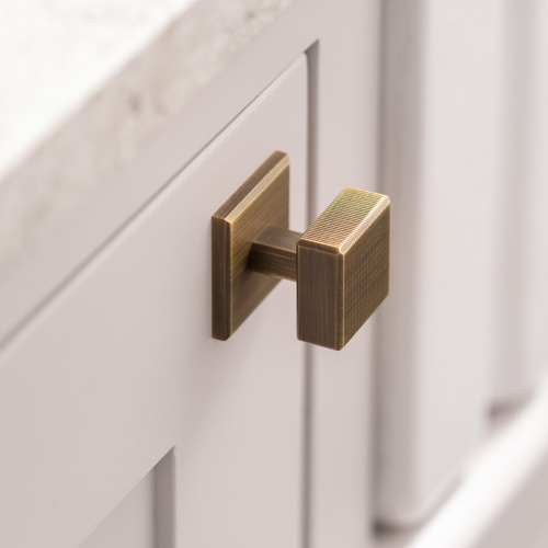 Digbeth Ridged Cabinet Knob with Backplate