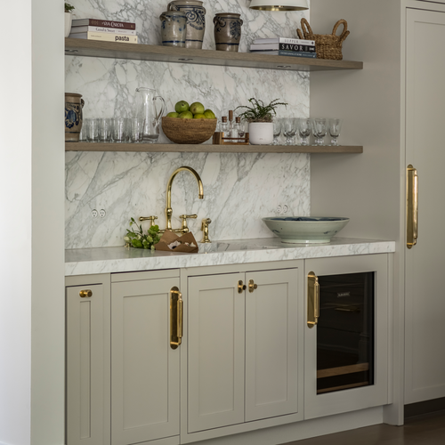 Barwick Plain Cabinet Knob with Backplate