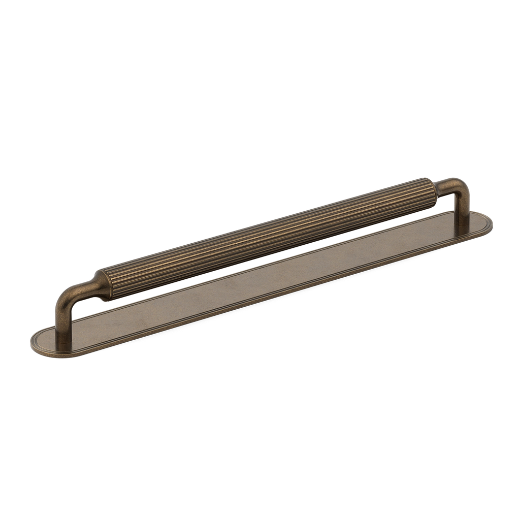 Barwick Ridged Appliance Pull with Backplate