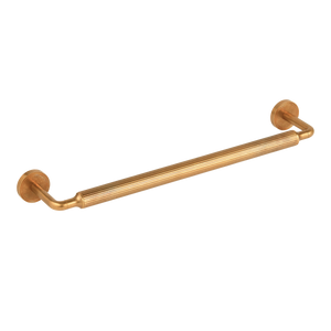 Barwick Ridged Bath Towel Rail in our aged brass (BEL) finish