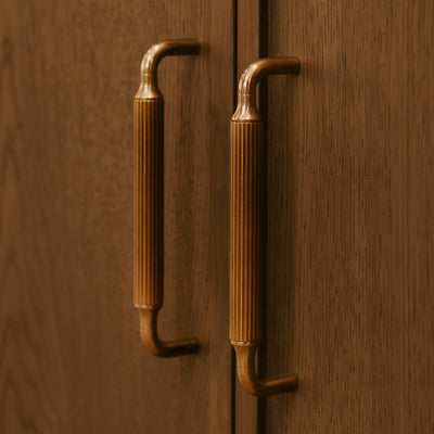 Photography by Joey Kendal Brown | Barwick Slim Ridged Cabinet Pull Handle shown in our Fine English antique (FEA) finish.