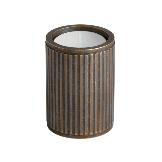 Barwick Ridged 70mm Brass Tealight Holder