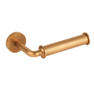 Barwick Ridged Toilet Roll Holder (Right Hand) in our aged brass (BEL) finish