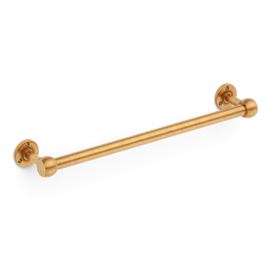 Cotswold Slim Bathroom Towel Rail shown in our aged brass (BEL) finish.