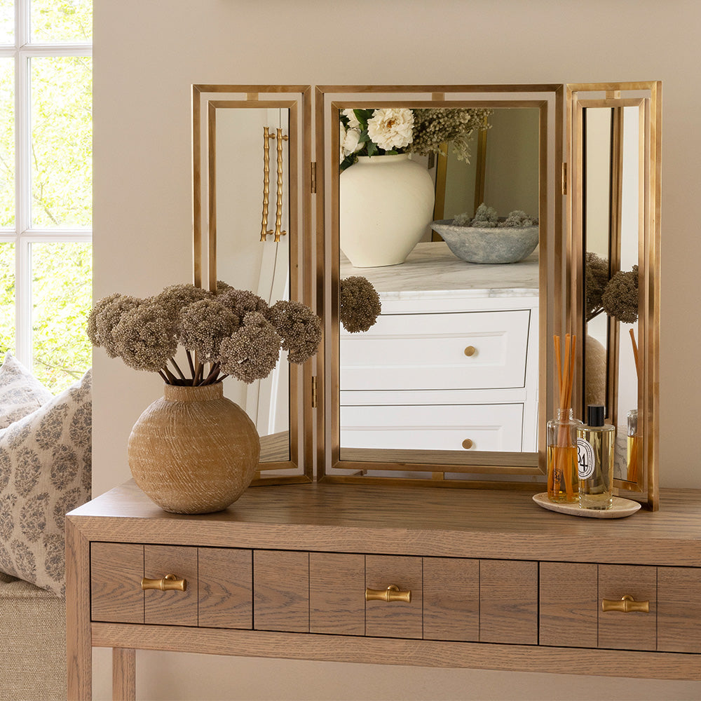 Claremont Panelled Dressing Table Mirror | Designed by Sophie Paterson | Armac Martin Claremont Panelled Dressing Table Mirror | Designed by Sophie Paterson | Armac Martin