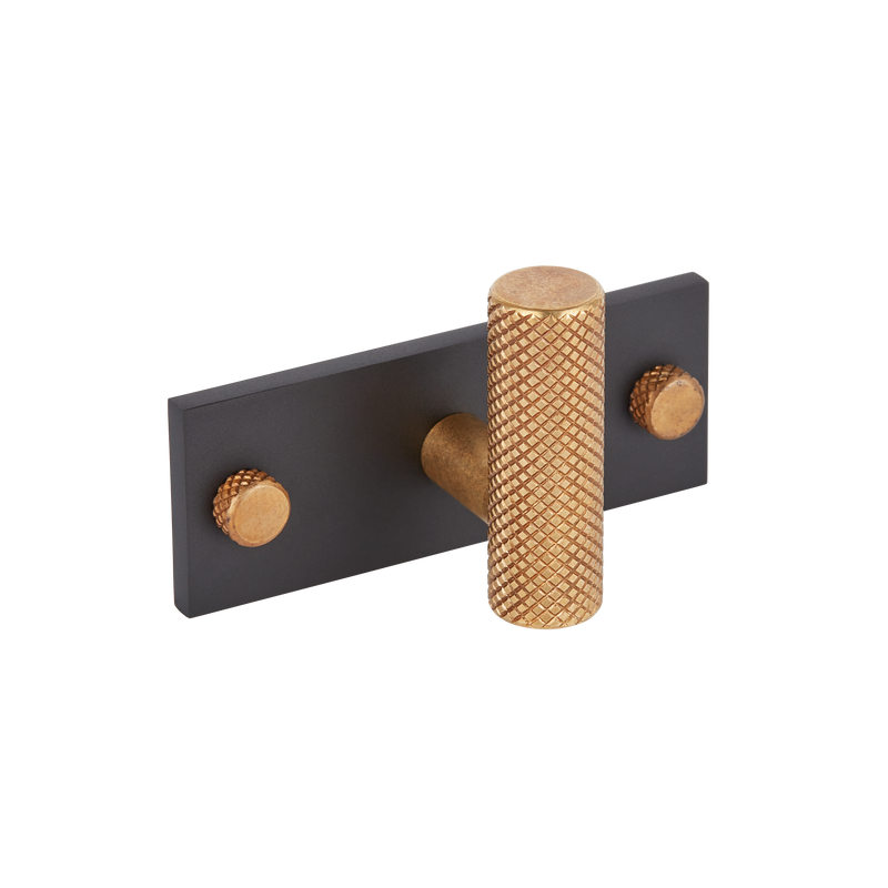 MIX Diamond Knurled Single Horizontal Wall Hook