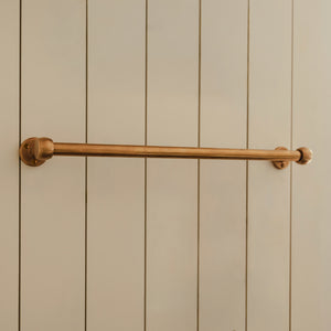 Project and photography by Joey Kendal Brown | Cotswold Kitchen Towel Rail shown in our aged brass (BEL) finish. 
