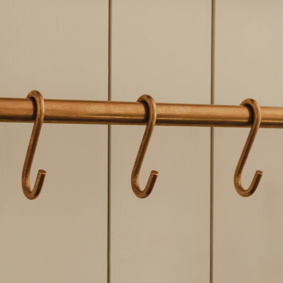 Project and photography by Joey Kendal Brown | Cotswold Slim S Hook shown in our aged brass (BEL) finish.