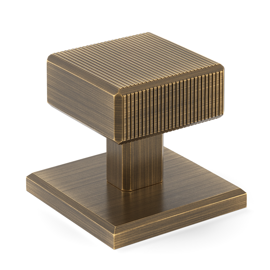 Digbeth Ridged Solid Brass Cabinet Knob | Armac Martin