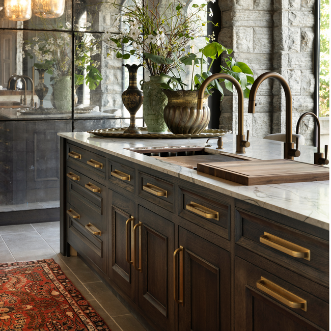 Design by Kate Roos Design in collaboration with Partners 4 Design. Product shown in our aged brass (BEL) finish.