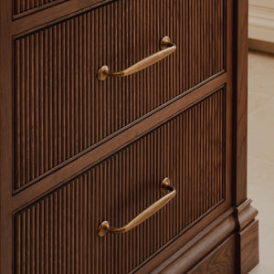 Project by Emma Louise Design | Photography by Joey Kendal Brown | Bakes Cabinet Handle shown in our aged brass (BEL) finish.