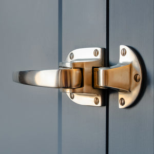Design by Guild Anderson Furniture | Photography by Charlie O'Beirne | Bakes Offset Latch shown in our hand burnished nickel (HBN) finish.