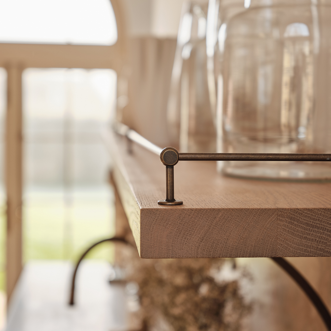 Design by Laura Butler-Madden. Photography by Patrick Butler-Madden. Product shown with 45mm high posts in our aged brass (BEL) finish.