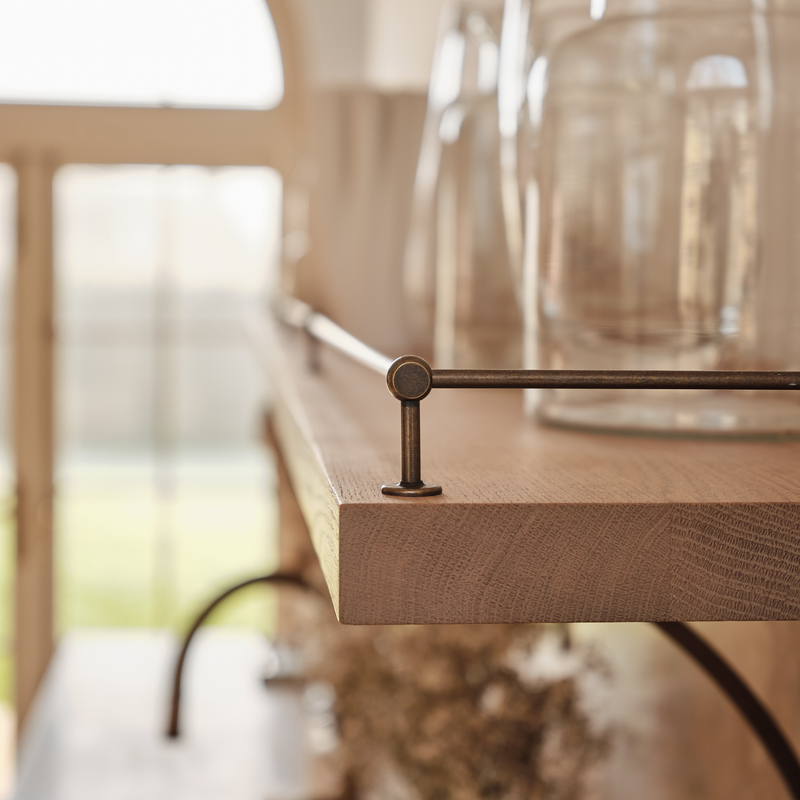 Design by Laura Butler-Madden. Photography by Patrick Butler-Madden. Product shown with 45mm high posts in our dark aged brass (DAB) finish.