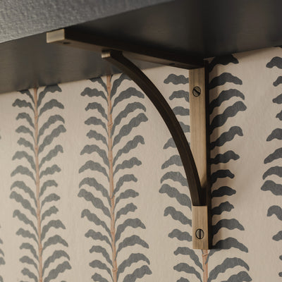 Project by Brett Calvert-Harrison | Photography by Joey Kendal Brown | Hockley Shelf Brackets shown in our satin antique satin lacquered (SAS) finish. 