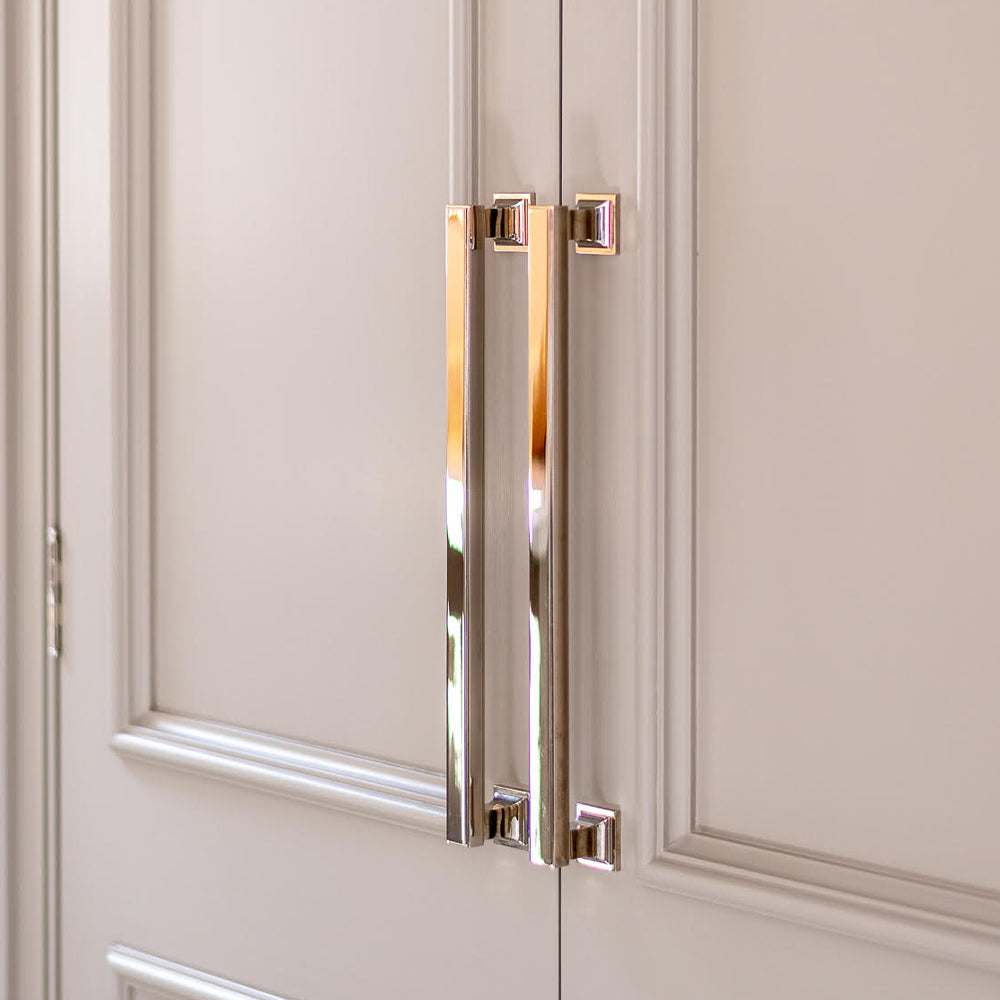 Design by G&D Cabinet Makers. Product shown in our polished chrome plate (PCP) finish. 