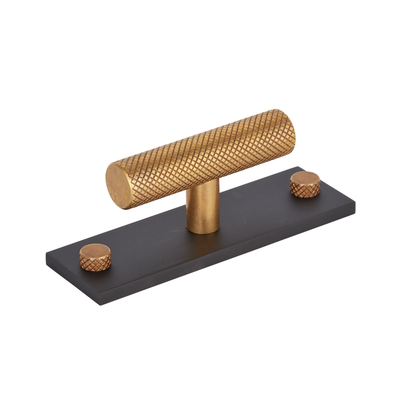 MIX Diamond Knurled T-bar Handle & Backplate