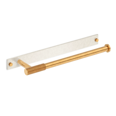 MIX Diamond Knurled Hand Towel Rail & Backplate - Mixed Finish