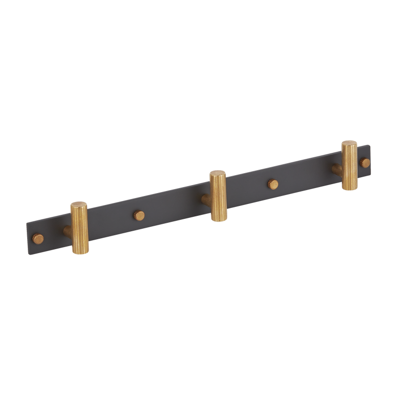 MIX Straight Knurled Wall Hook Rack