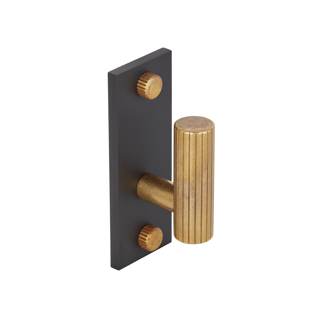 Product shown in our burnished brass (BEL) on matt black (MBL) finish