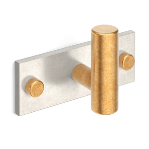 MIX Plain Single Horizontal Wall Hook - Mixed Finish