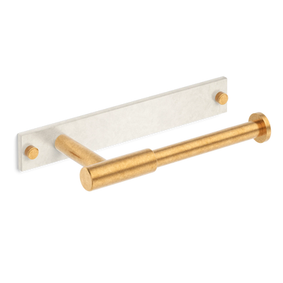 MIX Plain Toilet Roll Holder & Backplate - Mixed Finish