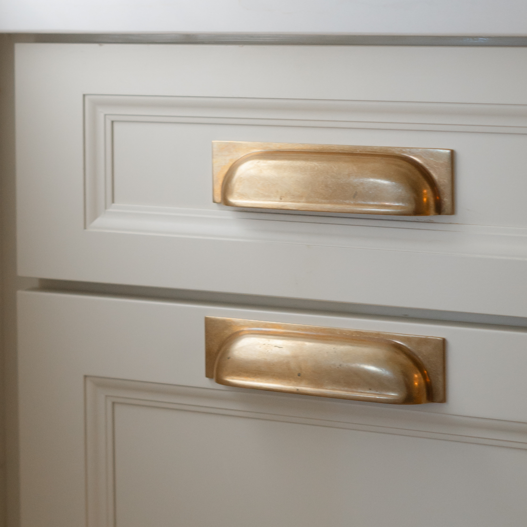 Design by Madison Clevenstine. Product shown in our aged brass (BEL) finish. 