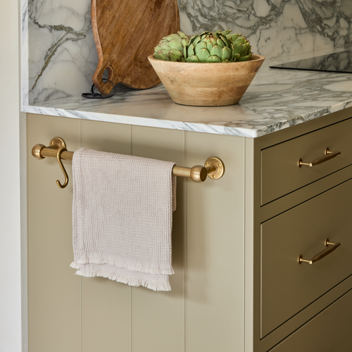 Cotswold Brass Kitchen Towel Rail