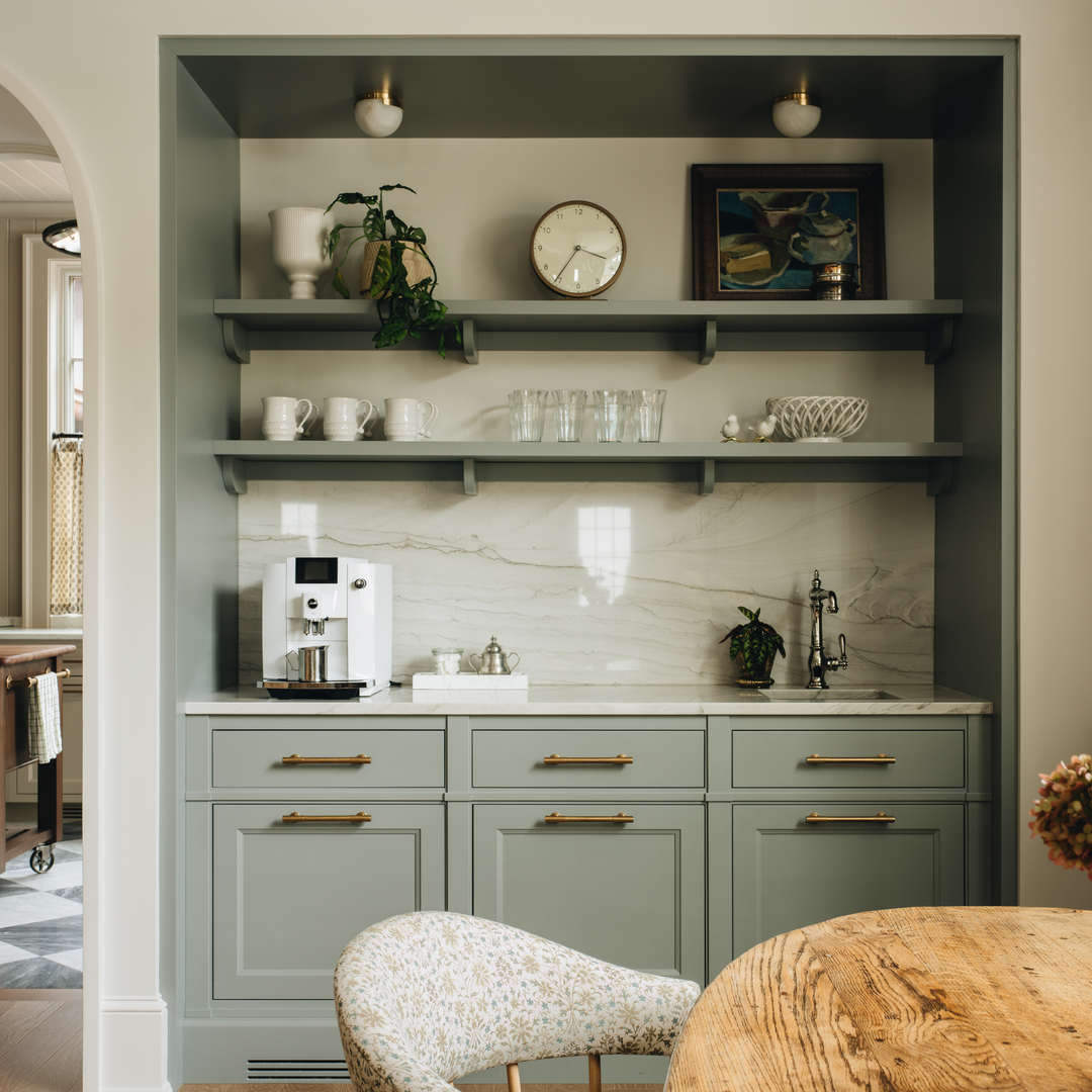 Design by Jean Stoffer Design. Photography by John Stoffer. Product shown in our aged brass (BEL) finish.