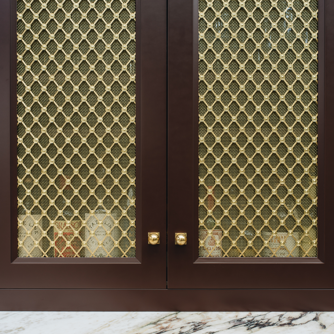 Design by Jean Stoffer Design. Photography by John Stoffer. Product shown in our satin brass lacquered (SBL) finish.  