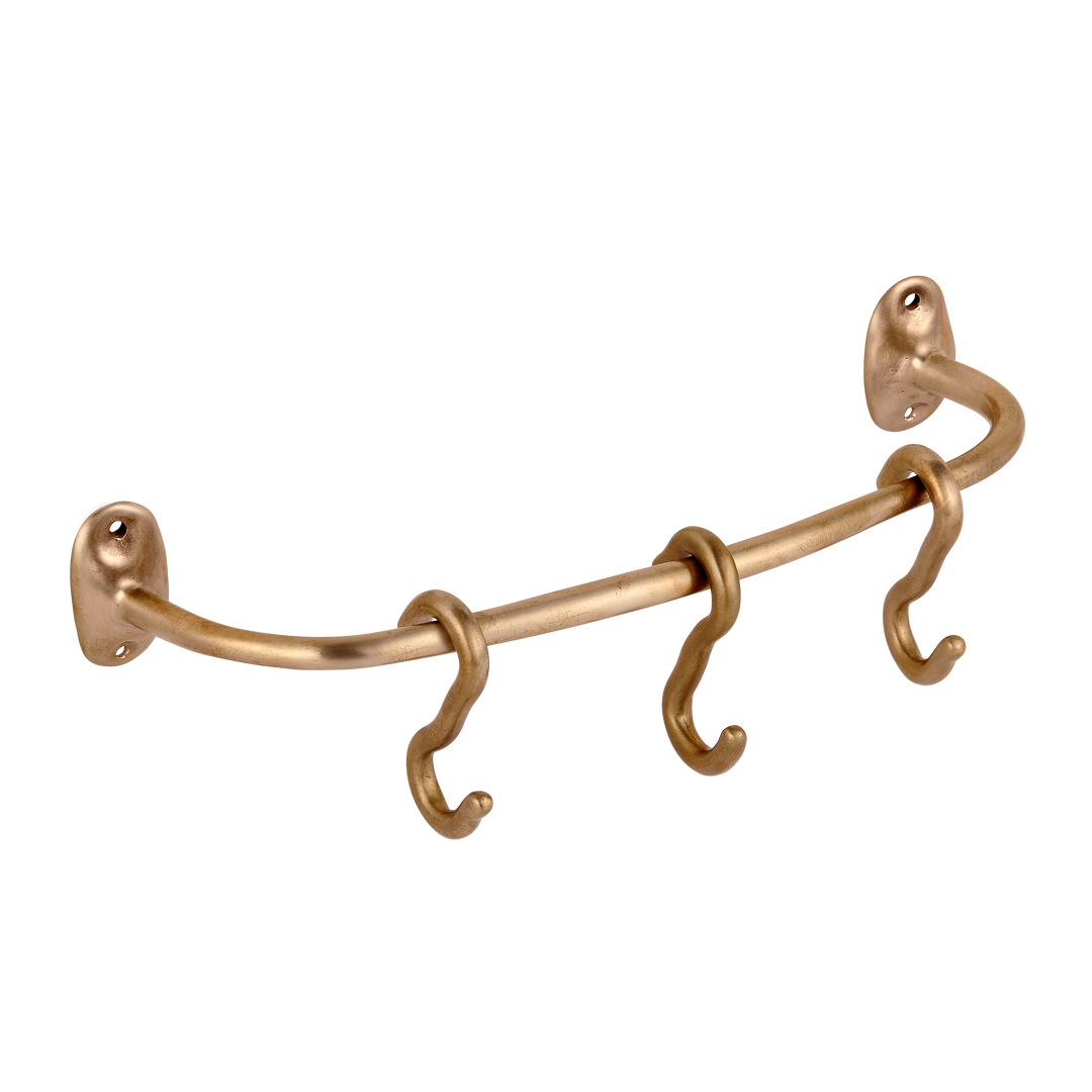 295mm Sketch Pot Rail and S Hooks shown in silicon bronze.
