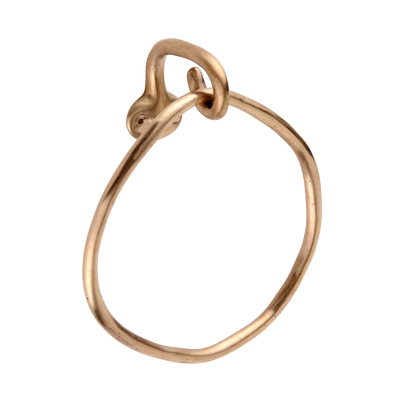 Sketch Towel Ring shown in our burnished bronze finish.