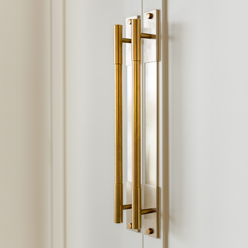 MIX Plain Cabinet Handle & Backplate - Mixed Finish