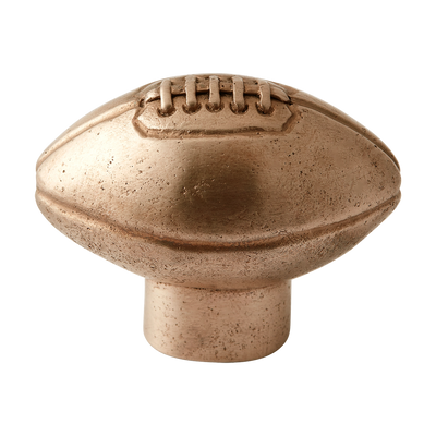 Whimsical American Football Silicon Bronze Cabinet Knob