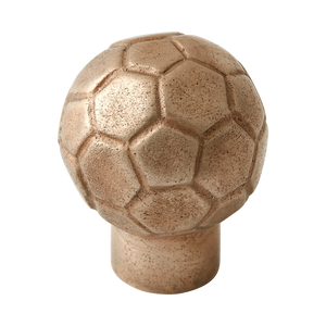 Whimsical Soccer Ball Silicon Bronze Cabinet Knob