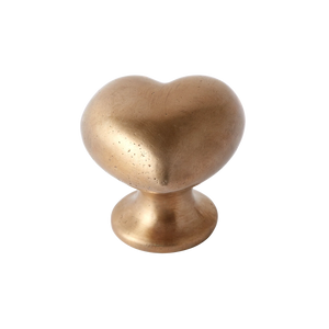 Whimsical Heart Silicon Bronze Cabinet Knob